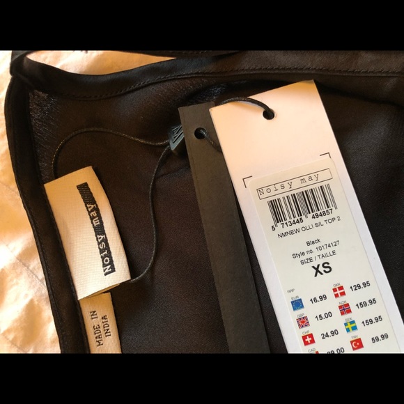 BNWT NOISY MAY black cami - XS - Picture 5 of 5
